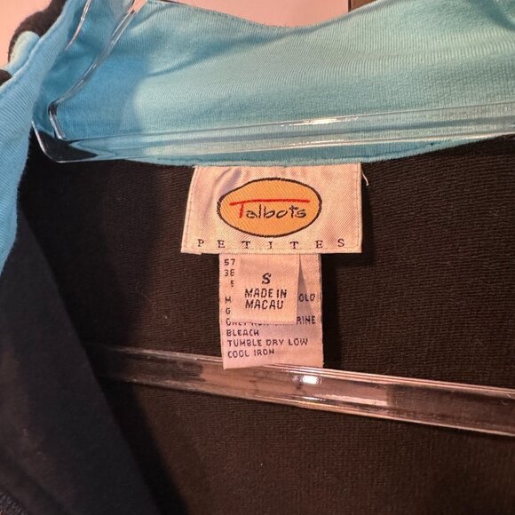 Talbots Full Zip Exercise Top - Size Petite Small - Picture 3 of 4